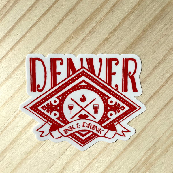 Denver Vintage Crest Sticker